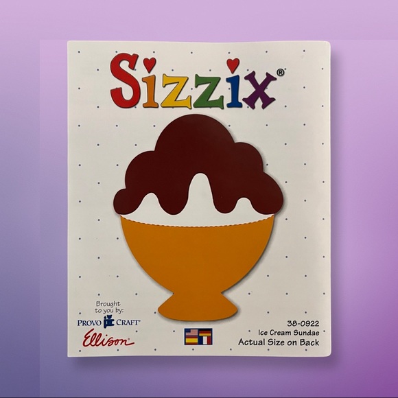 Sizzix Design Provo Craft Sizzix Ice Cream Sundae Die 38922 Poshmark